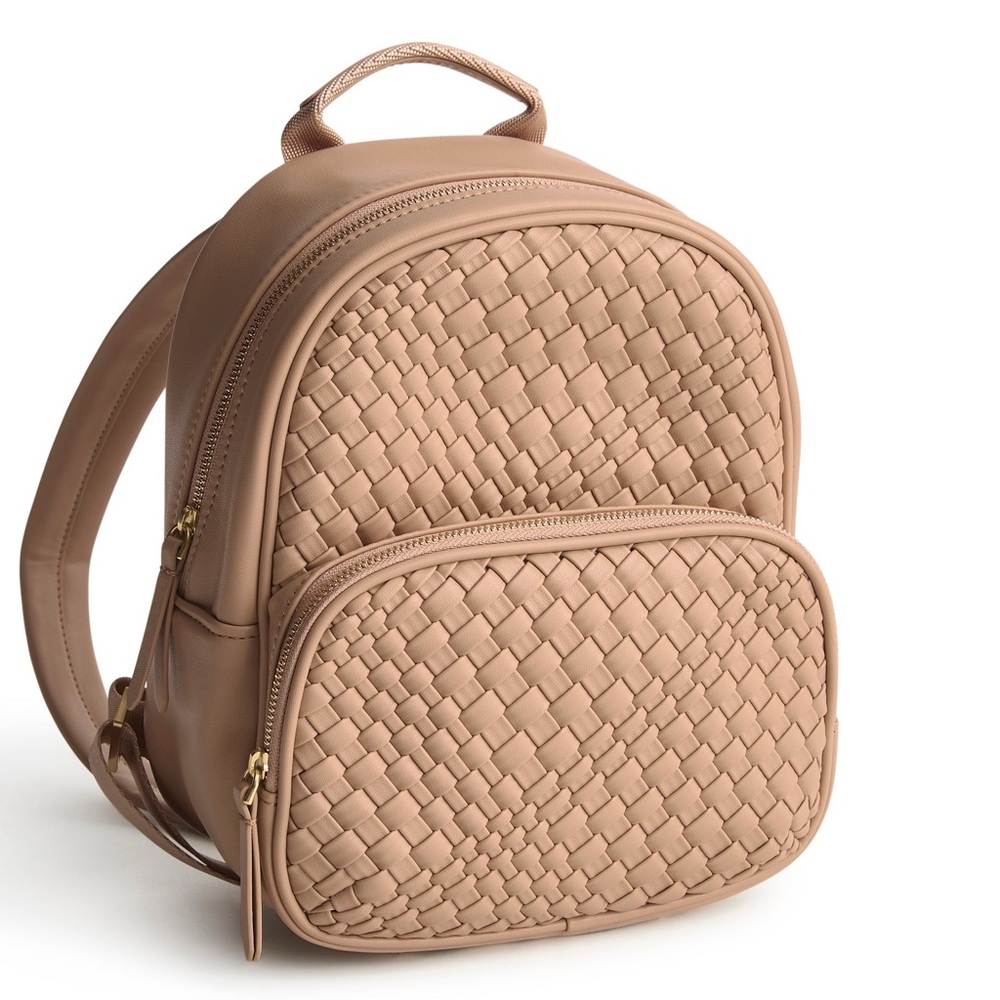 Vera Bradley Outlet Woven Faux Leather Mini Banbury Backpack